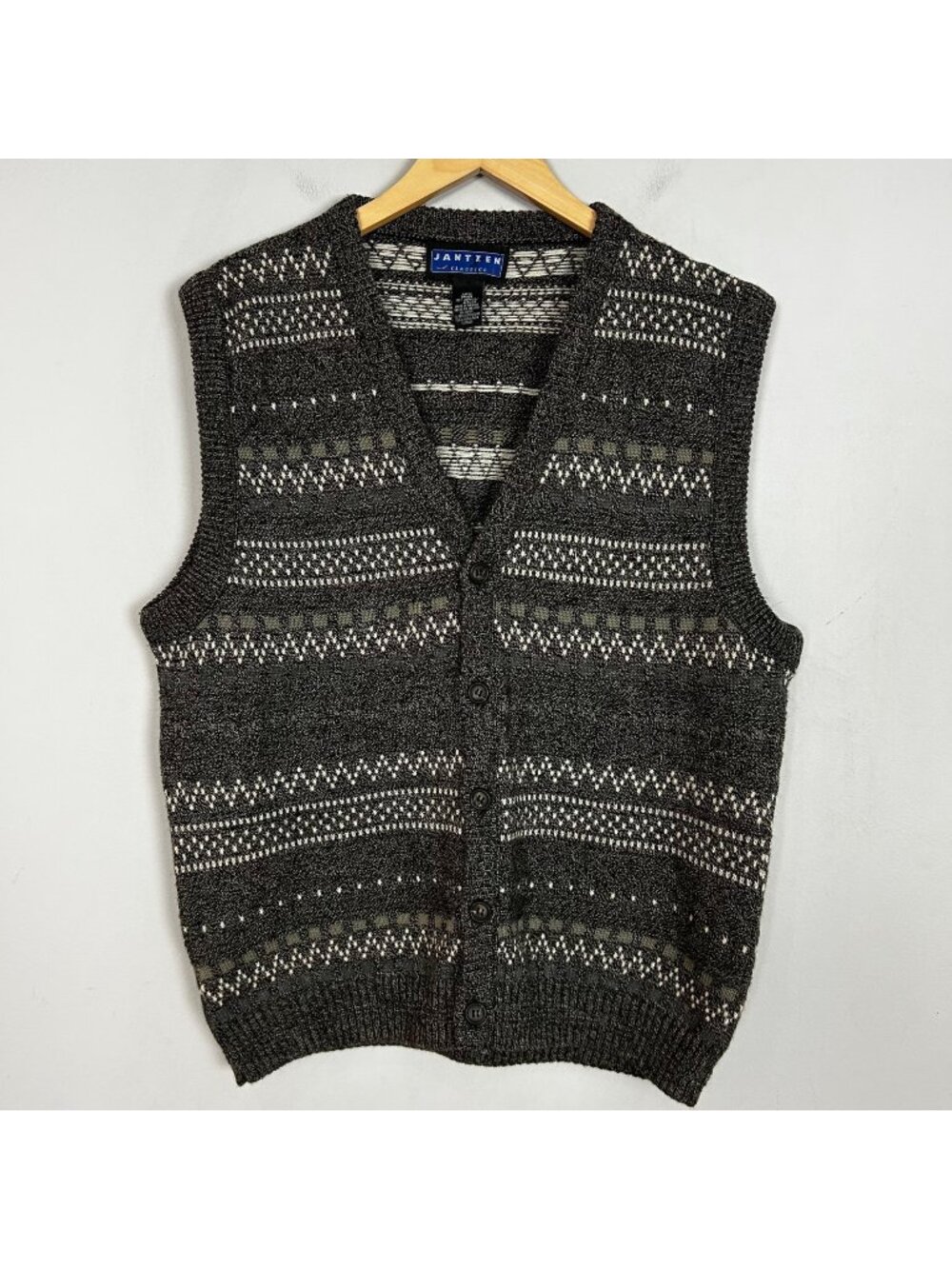 Vintage Jantzen Sweater Vest 90s Grandpacore Indie Size Large Men's